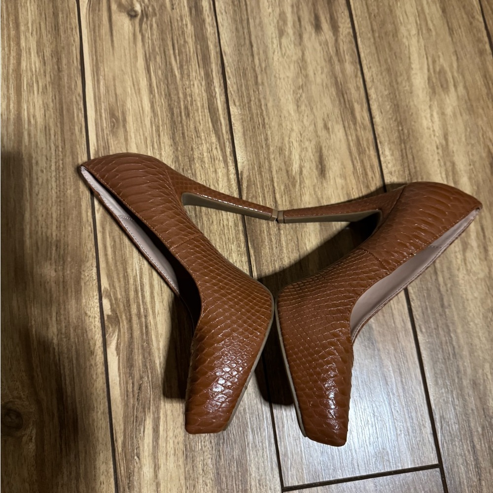 Bcbgeneration Brown Textured Heels - image 3